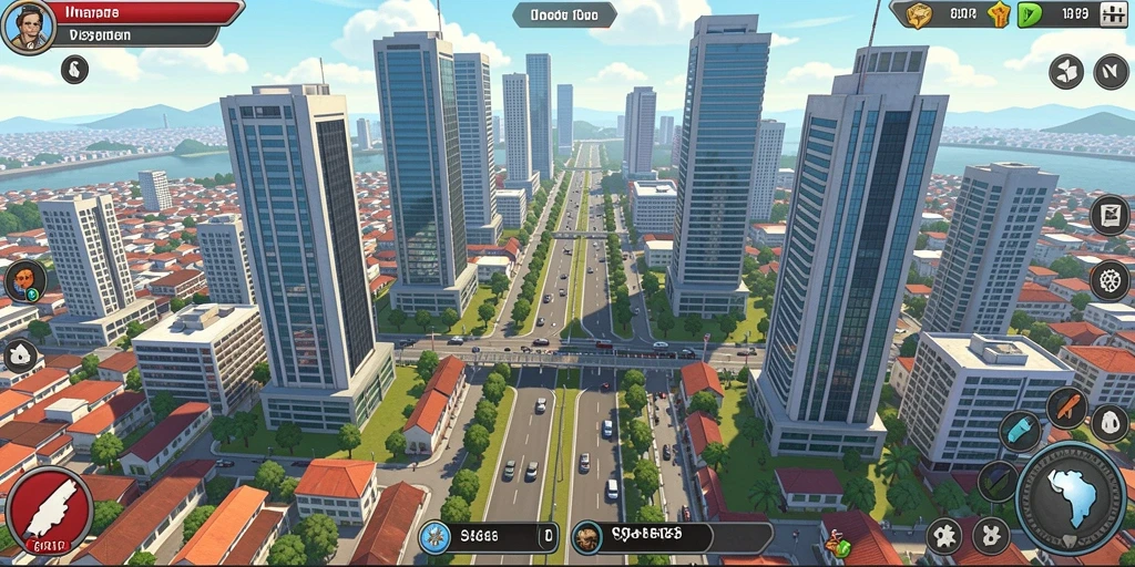 8055 - Tangkapan layar menampilkan pemandangan indah dari dunia permainan.